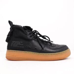 Nike SF Air Force 1 Mid Men's Black Gum High Top Sneakers Size 10.5 (917753-003)